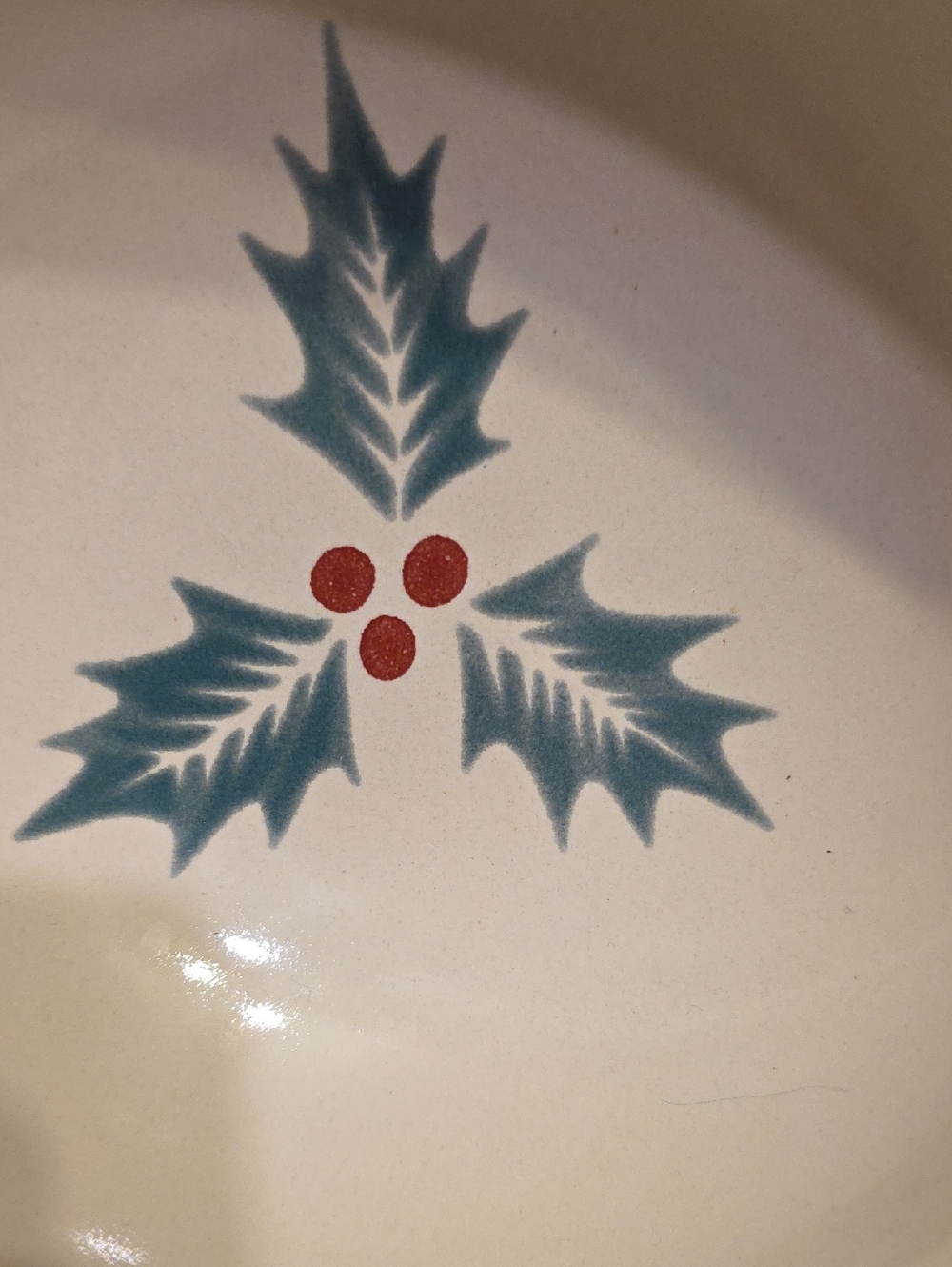 Denby Harlequin Holly Ceramic Bowls Set Of 2 Discontinued - Picture 3 of 4